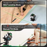 Kruislijnlaser 16 lijnen Groen (28% Korting)