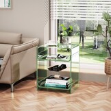 Acryl Bijzettafel Groen (30% Korting) 45x30x58 cm