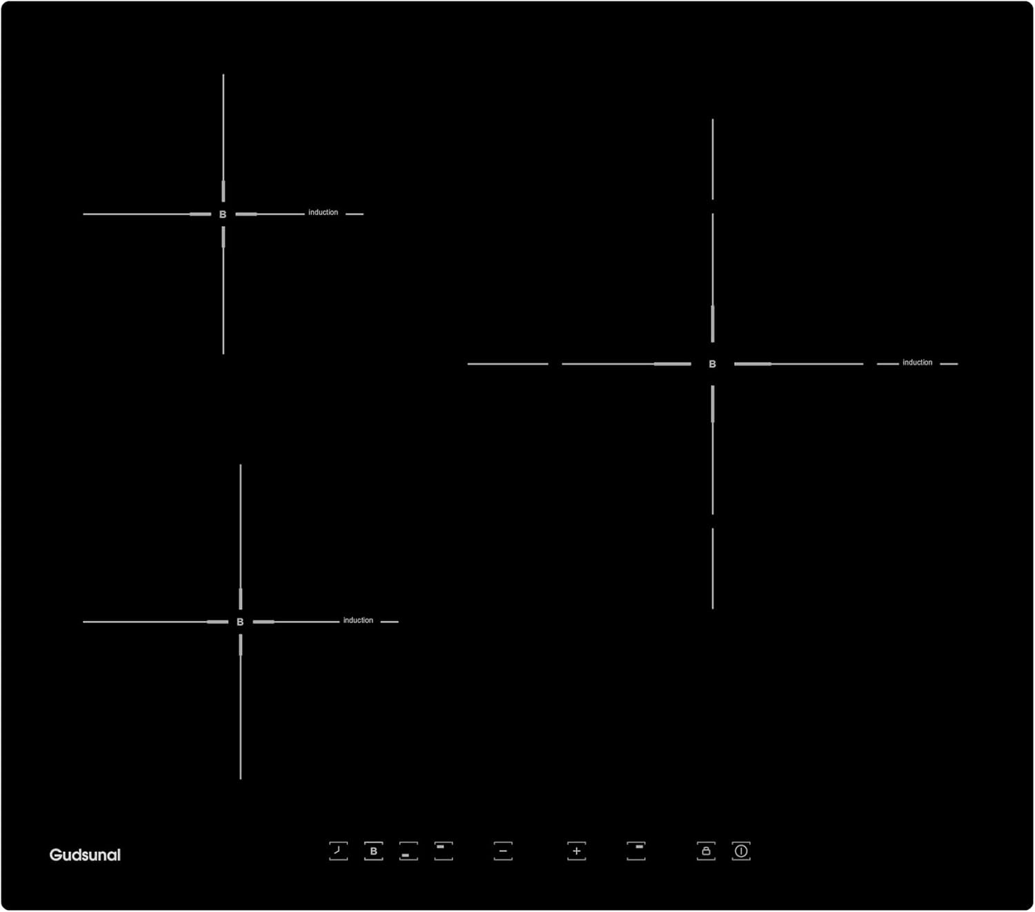 3-Zone Inductiekookplaat | 60cm | 30% Korting