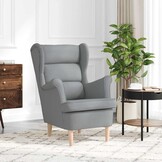 Lichtgrijze Fauteuil (74x84x100 cm) met 61% Korting