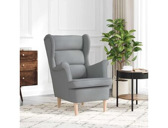 Lichtgrijze Fauteuil (74x84x100 cm) met 61% Korting