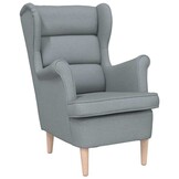 Lichtgrijze Fauteuil (74x84x100 cm) met 61% Korting