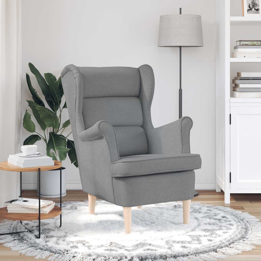 Lichtgrijze Fauteuil (74x84x100 cm) met 61% Korting