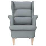 Lichtgrijze Fauteuil (74x84x100 cm) met 61% Korting