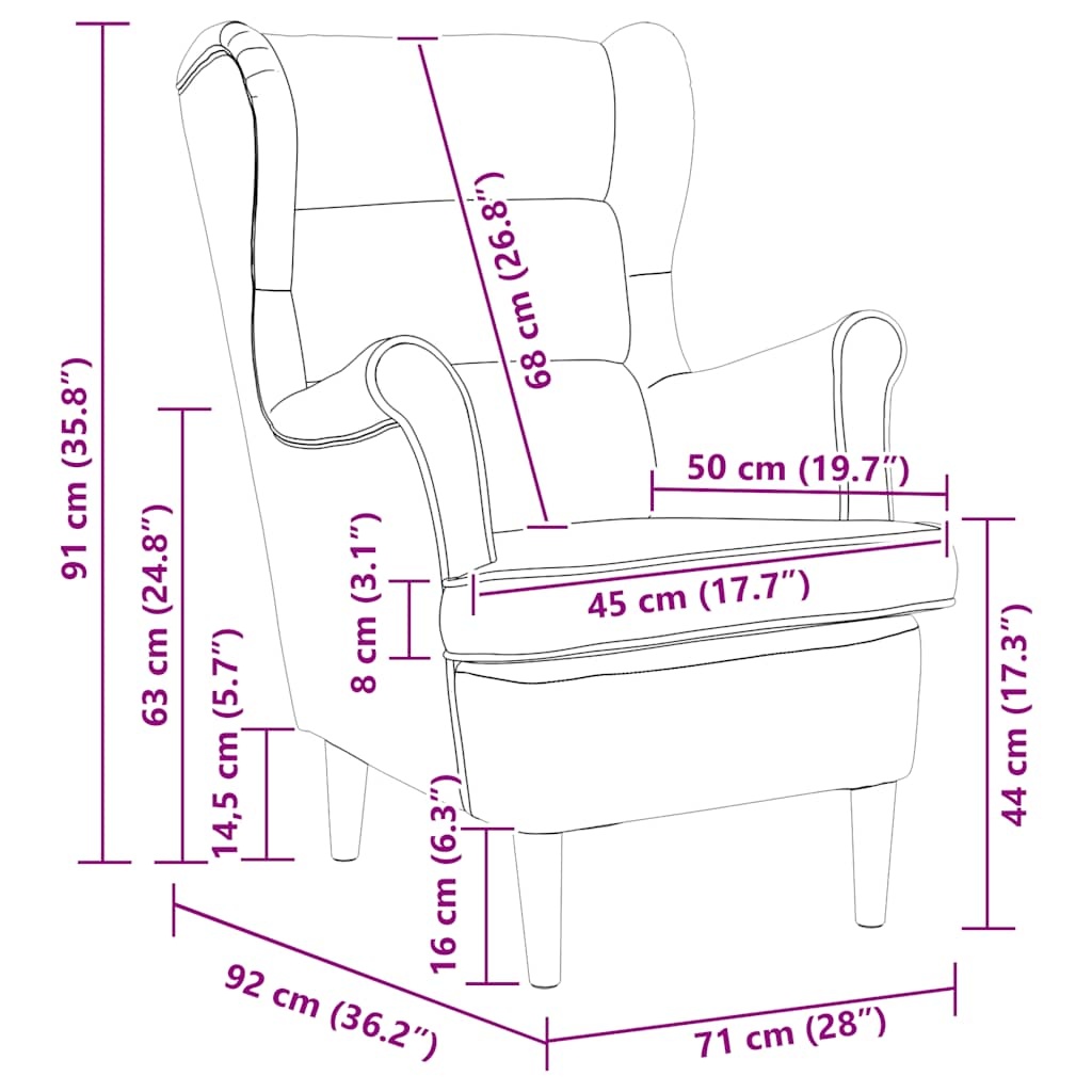 Lichtgrijze Fauteuil (74x84x100 cm) met 61% Korting