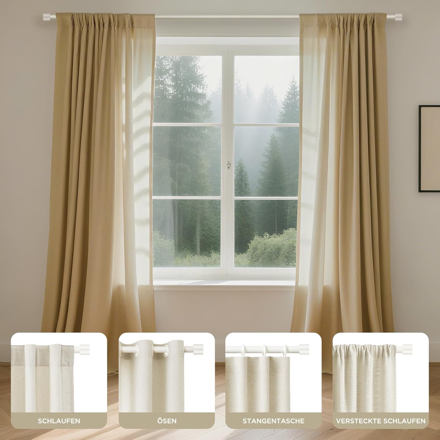 Verstelbare Gordijnroede Wit 76-236 cm (28% Korting)