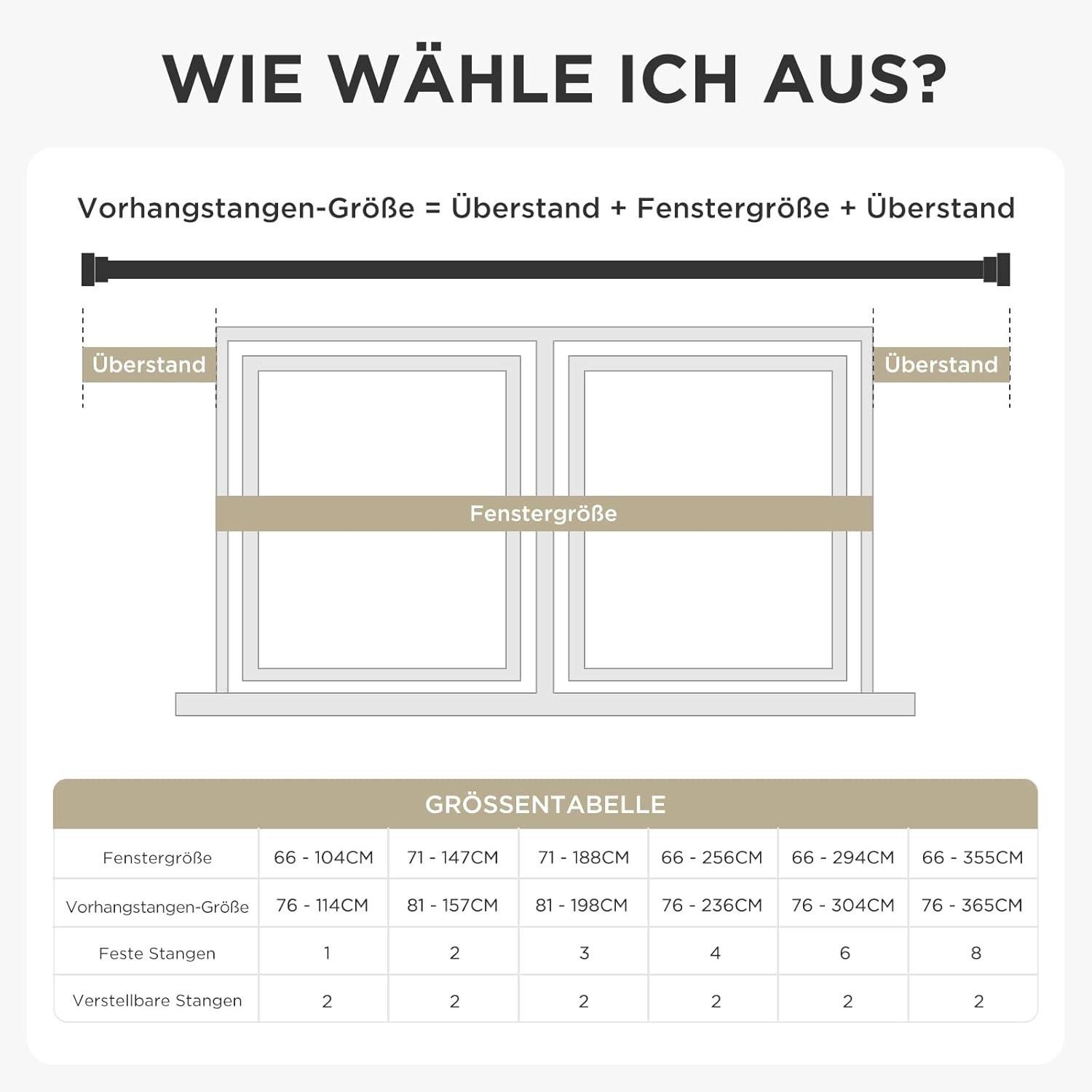 Verstelbare Gordijnroede Wit 76-236 cm (28% Korting)
