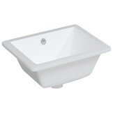 vidaXL Rechthoekige Wastafel Keramiek Wit - 74% Korting!