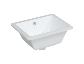 vidaXL Rechthoekige Wastafel Keramiek Wit - 74% Korting!