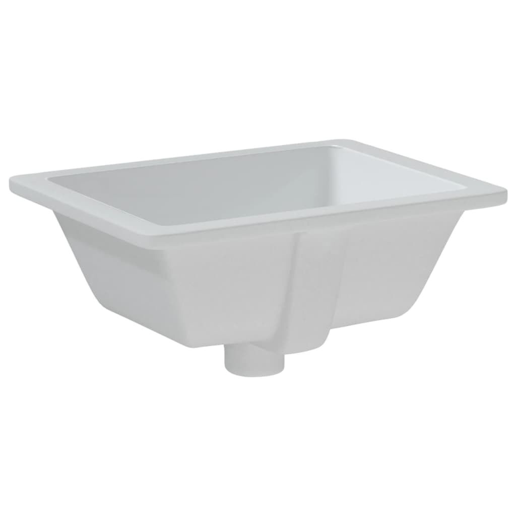 vidaXL Rechthoekige Wastafel Keramiek Wit - 74% Korting!