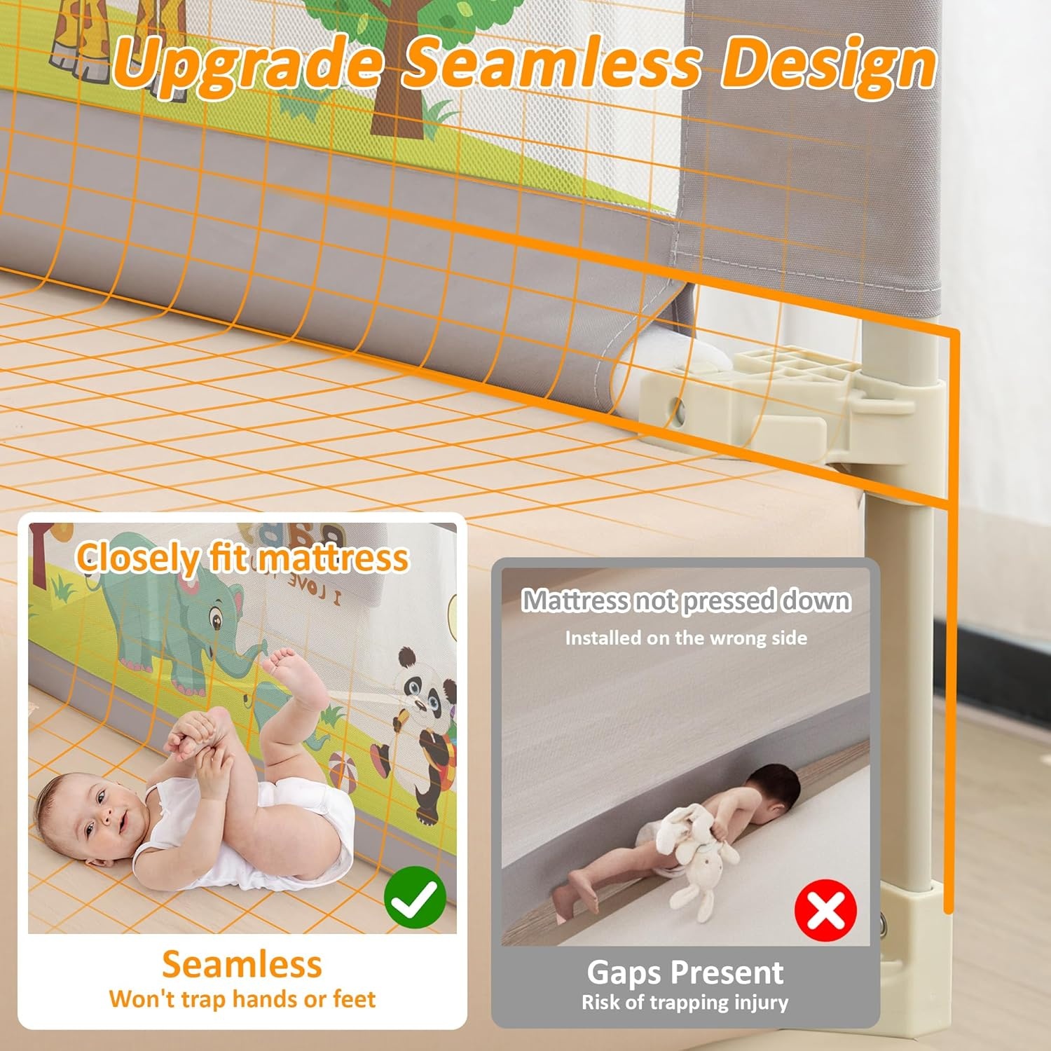 30% Korting: Bedhek Kinderlijk & Baby Valbeveiliging 3-delig