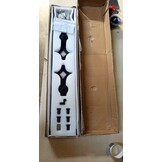 vidaXL Schuifdeur Onderdelen SKIEN - 183cm Staal Zwart - 69% Korting