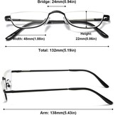 Retro Leesbril Metaal Frame - 35% Korting