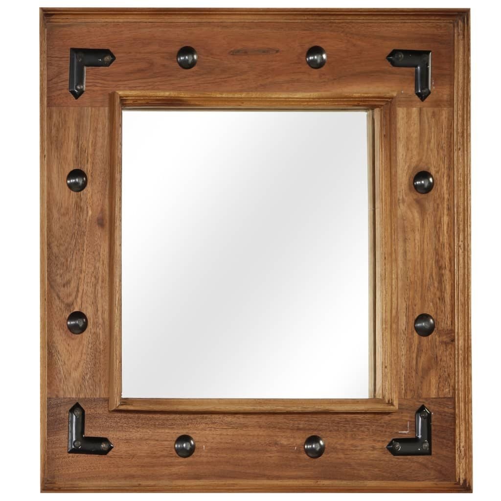 VidaXL Spiegel 50x50cm Massief Acaciahout - 42% Korting!