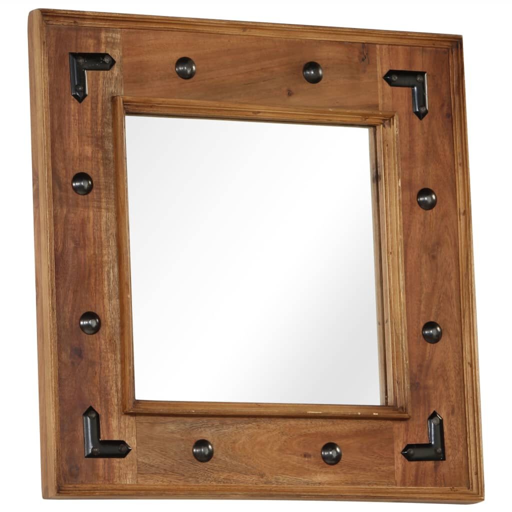VidaXL Spiegel 50x50cm Massief Acaciahout - 42% Korting!
