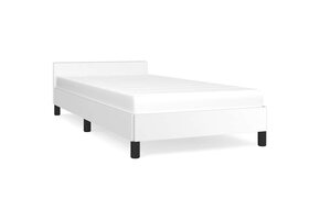 vidaXL Wit Bedframe met Hoofdeinde (100x200cm) - 56% Korting!