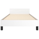 vidaXL Wit Bedframe met Hoofdeinde (100x200cm) - 56% Korting!