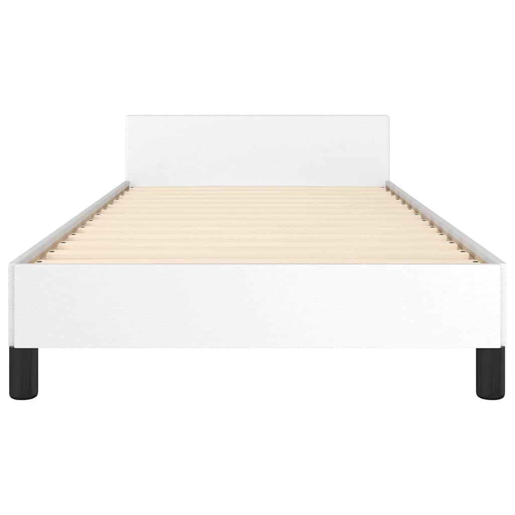 vidaXL Wit Bedframe met Hoofdeinde (100x200cm) - 56% Korting!