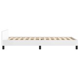 vidaXL Wit Bedframe met Hoofdeinde (100x200cm) - 56% Korting!
