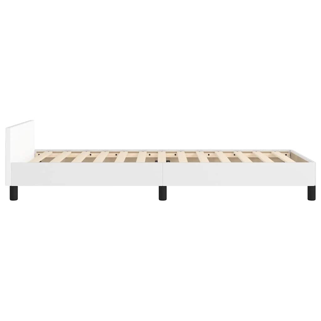 vidaXL Wit Bedframe met Hoofdeinde (100x200cm) - 56% Korting!