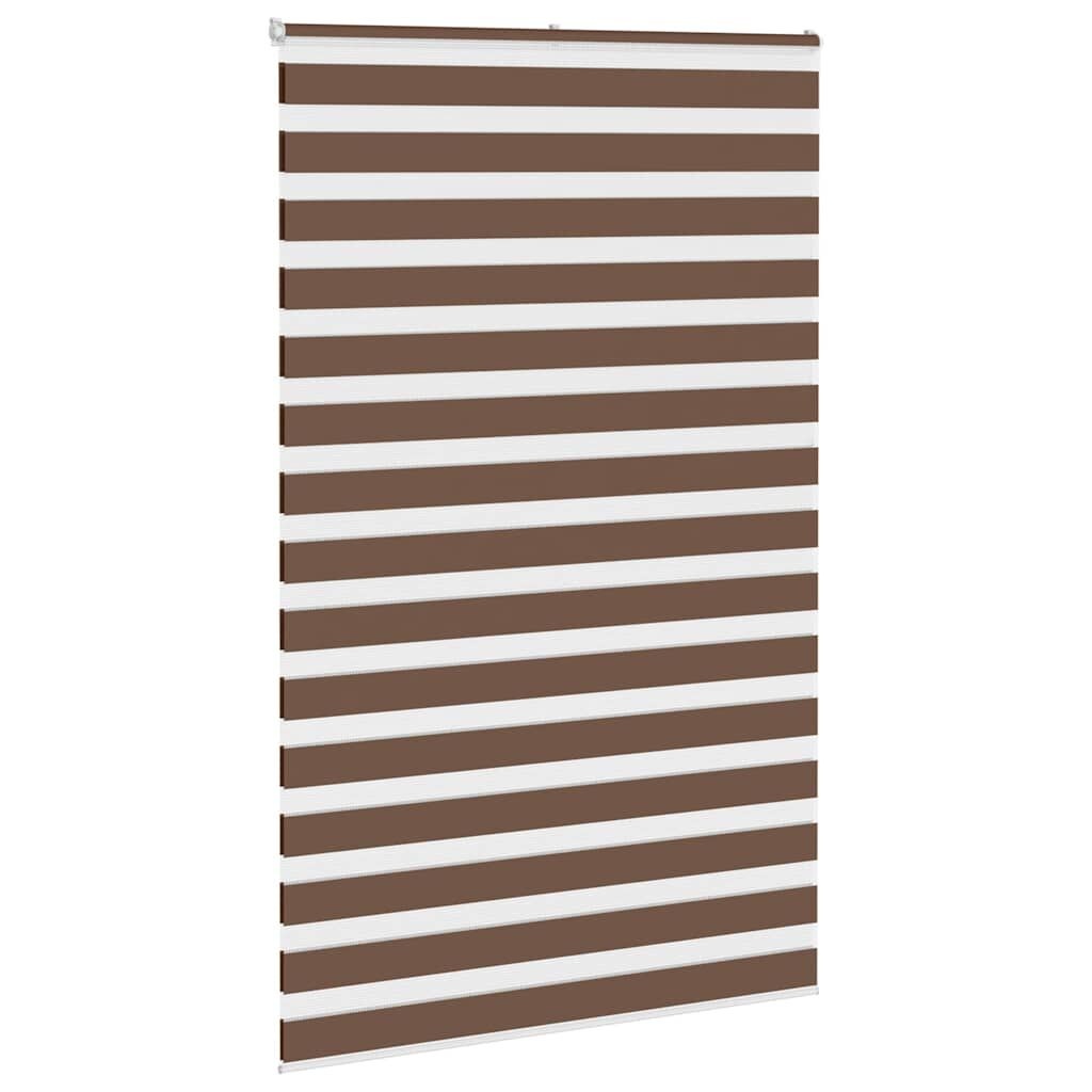 VidaXL Zebra Rolgordijn Bruin - 140x200 cm - 68% Korting
