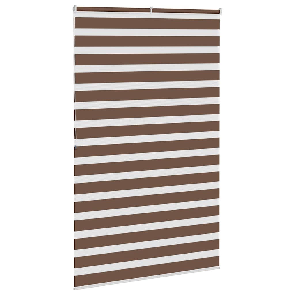 VidaXL Zebra Rolgordijn Bruin - 140x200 cm - 68% Korting
