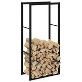 vidaXL Haardhoutrek Staal Zwart 55x30x116 cm - 54% Korting!