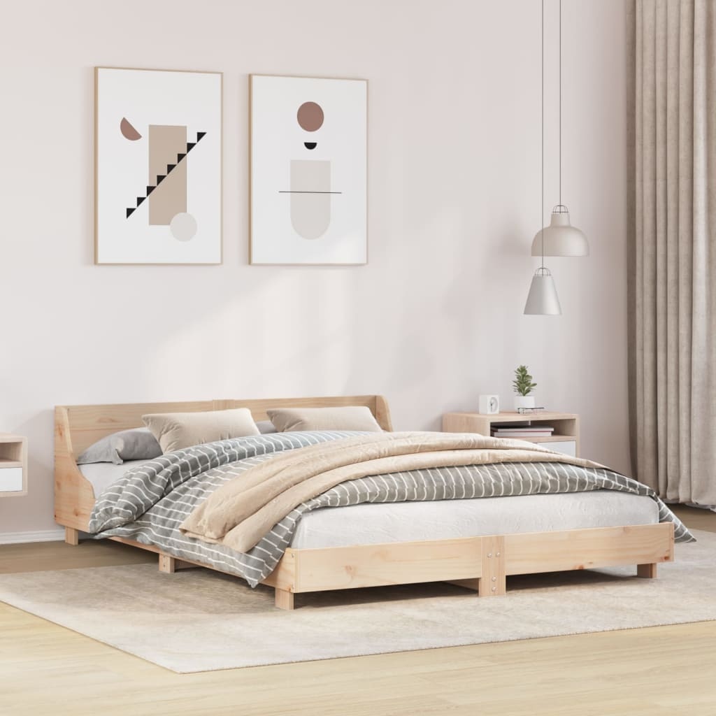vidaXL Grenenhouten Bedframe 120x200 cm - 59% Korting