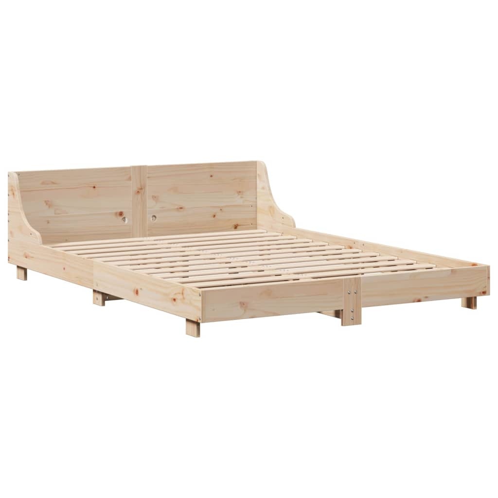 vidaXL Grenenhouten Bedframe 120x200 cm - 59% Korting