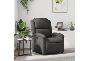 vidaXL Fauteuil Echt Leer Grijs - 52% Korting!