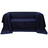 Bankhoes Microsuede Marineblauw 210x280 cm - 55% Korting