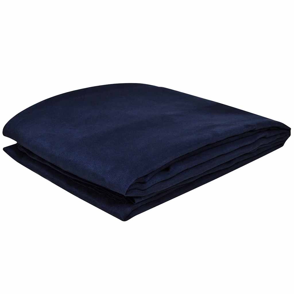 Bankhoes Microsuede Marineblauw 210x280 cm - 55% Korting