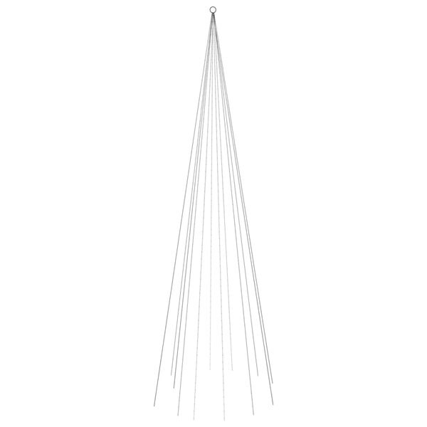 vidaXL Kerstboom Vlaggenmast 732 LED's Warmwit 500 cm - 55% Korting!