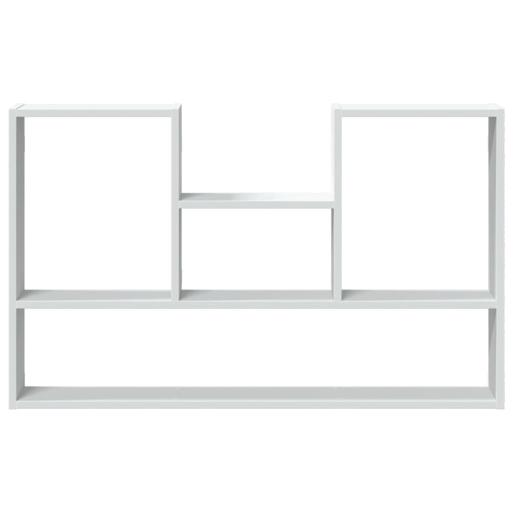 vidaXL Wandschap 99x15x60 cm Bewerkt Hout Wit - 56% Korting!