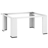 vidaXL Wasmachine Sokkel met 2 Uittrekbare Planken - Wit (41% Korting)