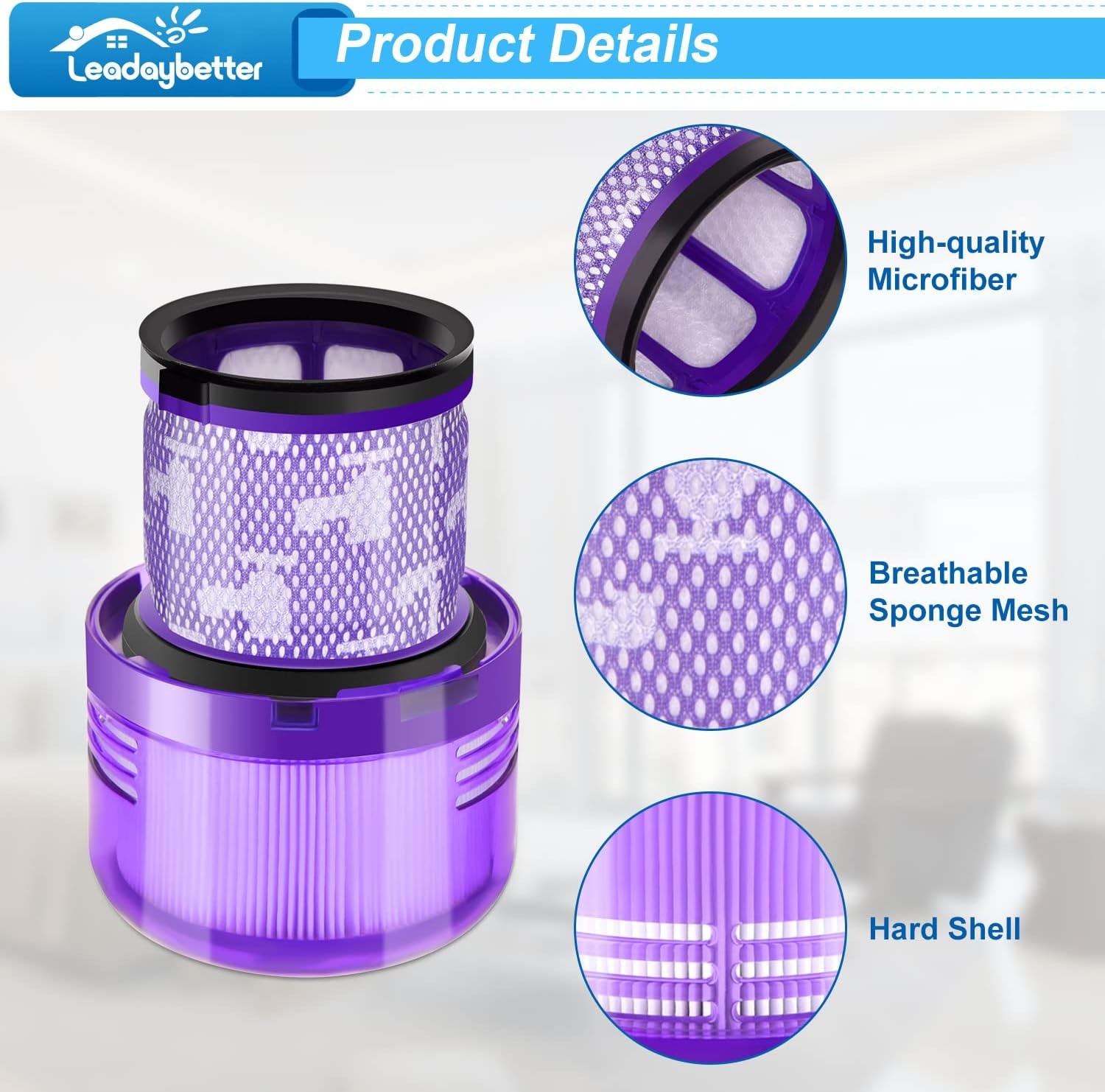 Stofzuigerfilters voor Dyson V11/V15 (2 stuks) - 35% korting!