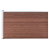 vidaXL Schuttingpaneel 175x105 cm Bruin - 78% Korting