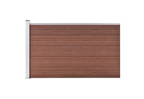 vidaXL Schuttingpaneel 175x105 cm Bruin - 84% Korting