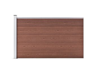 vidaXL Schuttingpaneel 175x105 cm Bruin - 78% Korting