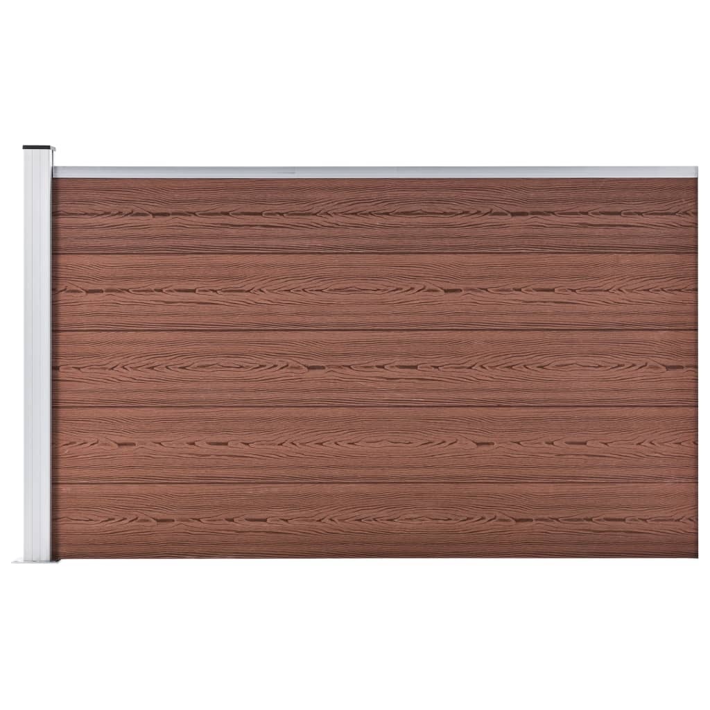 vidaXL Schuttingpaneel 175x105 cm Bruin - 78% Korting