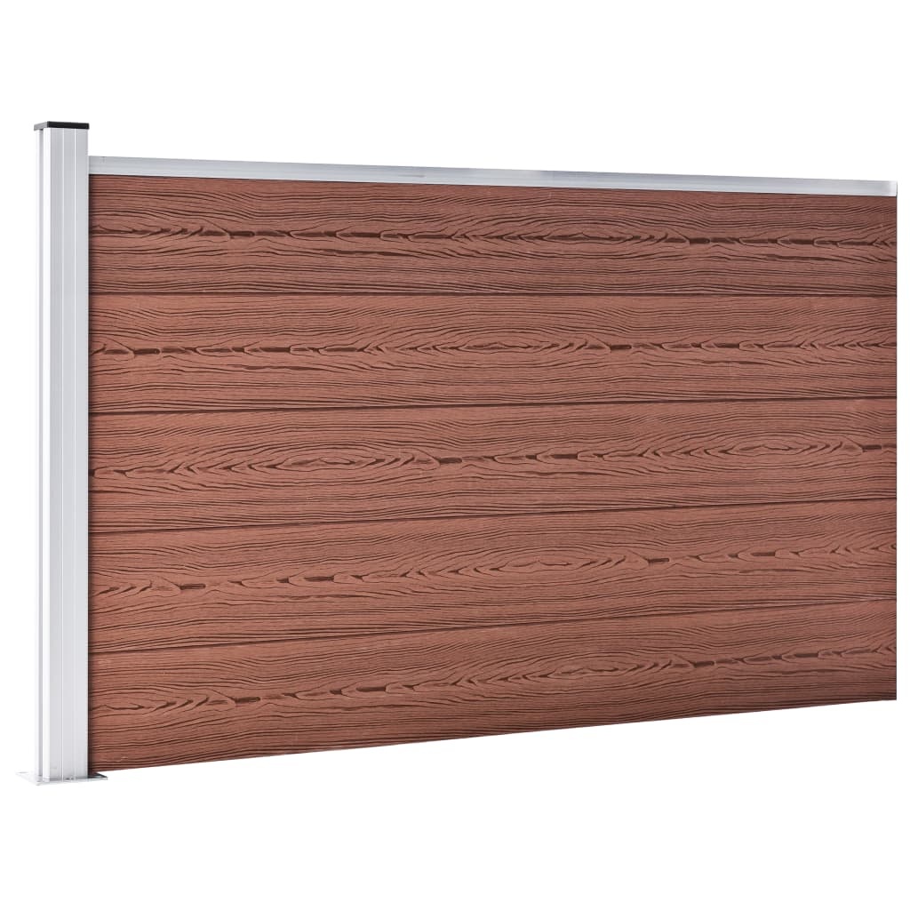 vidaXL Schuttingpaneel 175x105 cm Bruin - 78% Korting