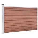vidaXL Schuttingpaneel 175x105 cm Bruin - 78% Korting