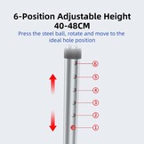 In hoogte verstelbare douchekruk (150 kg) - 36% korting!