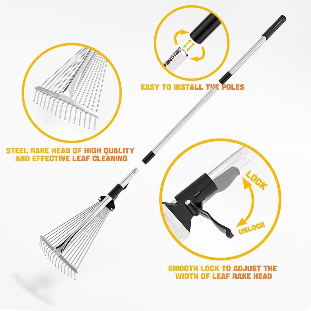 Bladhark Telescopisch Inklapbaar Staal - Nu 34% Korting!