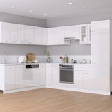 vidaXL Hangkast Lyon - Hoogglans Wit (75% Korting!)