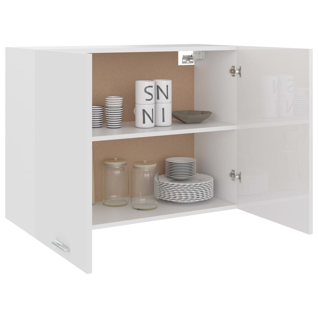 vidaXL Hangkast Lyon - Hoogglans Wit (75% Korting!)