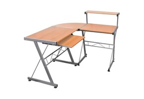 vidaXL Hoekbureau 132x112x99 cm Bruin - 46% Korting!