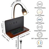 Flexibele Wandlamp met Draadloze Oplader - 61% Korting!