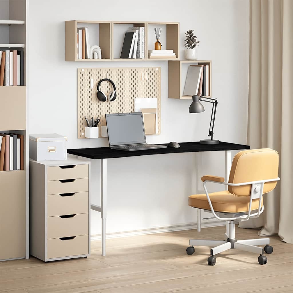vidaXL Bureaublad Eikenhout Donkerbruin 140x60 cm - 65% Korting!
