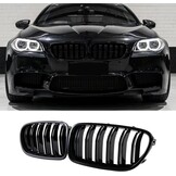 Zwarte Glanzende Dubbele BMW 2 Serie Grille (F22/F23/M2) - 62% Korting!